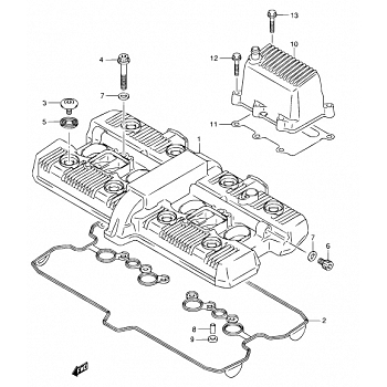 Venttiilikopantiiviste Suzuki GSX 1400 2001-2007 - OEM