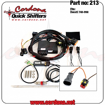 Precision Quickshifter 8 Combo Strain Gauge Quickshifter Kytkimellä Ducati 748, 916, 996, 998, 750/900 SS - Cordona