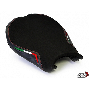 Satulanpäällinen Ducati 848, 1098, 1198 Team Italia Suede Edition - Luimoto