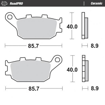 Jarrupalat Taka Honda CBR 600/900/1000, Yamaha YZF-R1/YZF-R6/FZ, Kawasaki Z 750/1000, Suzuki SV/GSF RoadPro - Moto-Master