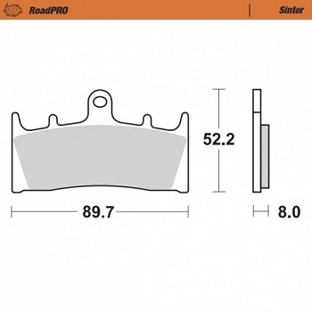 Jarrupalat Etu Suzuki Hayabusa, GSX-R 750/1000/1100, Kawasaki ZX-6R/ZX-7R/ZX-9R/ZX-12R ym. Sintered RoadPRO - Moto-Master