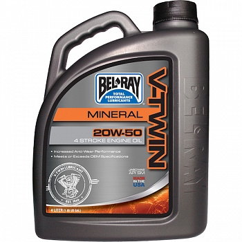 V-Twin Mineraali 20W/50 4 L - Bel-Ray
