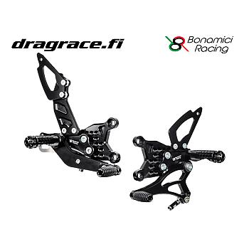 Jalkatappisarja Aprilia RSV 4 Factory APRC 2011-2016, Tuono V4 Factory APRC 2011-2016 Normaali Vaihdekaavio - Bonamici Racing