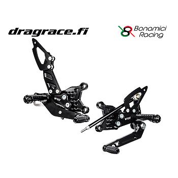 Jalkatappisarja Aprilia RSV 4 Factory APRC 2011-2016, Tuono V4 Factory APRC 2011-2016 Käänteinen Vaihdekaavio - Bonamici Racing