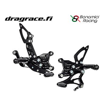 Jalkatappisarja Aprilia RSV 4 2017-2024, Tuono V4 2017-2024 Normaali Vaihdekaavio - Bonamici Racing