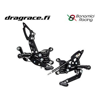 Jalkatappisarja Aprilia RSV 4 2017-2024, Tuono V4 2017-2024 Käänteinen Vaihdekaavio - Bonamici Racing