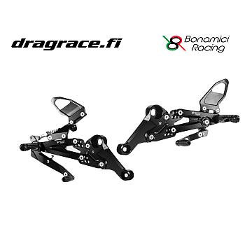 Jalkatappisarja Aprilia RS 660, Tuono 660 2020-> Normaali Sekä Käänteinen Vaihdekaavio - Bonamici Racing
