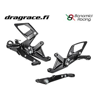Jalkatappisarja BMW S 1000 RR 2019-2025, M 1000 RR 2021-2024 Normaali Sekä Käänteinen Vaihdekaavio - Bonamici Racing