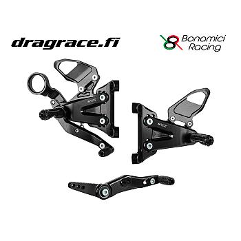 Jalkatappisarja BMW S 1000 R 2021-2024, M 1000 R 2023-2024 Normaali Sekä Käänteinen Vaihdekaavio - Bonamici Racing