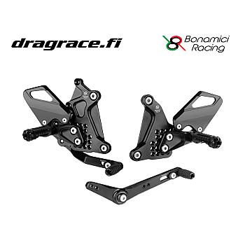 Jalkatappisarja CFMoto 675 SR-R 2025-2026 Normaali Sekä Käänteinen Vaihdekaavio - Bonamici Racing