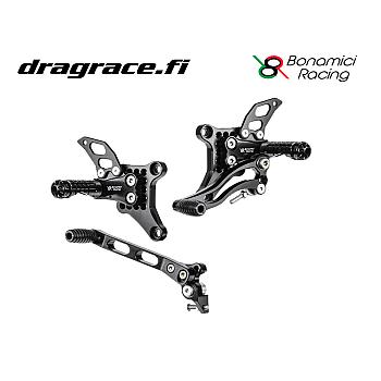 Jalkatappisarja Ducati 848/1098/1198 Normaali Sekä Käänteinen Vaihdekaavio - Bonamici Racing