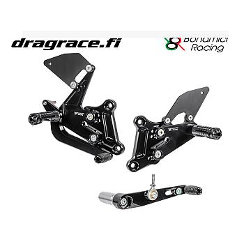 Jalkatappisarja Honda CBR 650 R 2014-2024, CB 650 F/R Normaali Sekä Käänteinen Vaihdekaavio - Bonamici Racing