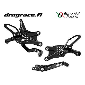 Jalkatappisarja Honda CBR 600 RR 2007-2024 Normaali Sekä Käänteinen Vaihdekaavio - Bonamici Racing