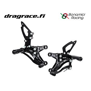 Jalkatappisarja Kawasaki ZX-6R 2007-2008 Käänteinen Vaihdekaavio - Bonamici Racing