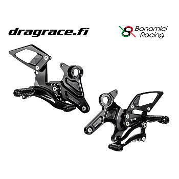 Jalkatappisarja Kawasaki Z 650 2017-2019 Normaali Sekä Käänteinen Vaihdekaavio - Bonamici Racing