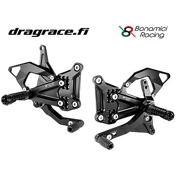 Jalkatappisarja Kawasaki ZX-4R/RR 2023-2024 Normaali Sekä Käänteinen Vaihdekaavio - Bonamici Racing