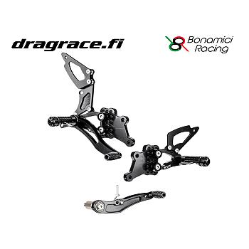 Jalkatappisarja Suzuki GSX-R 600/750 2006-2010 Normaali Sekä Käänteinen Vaihdekaavio - Bonamici Racing