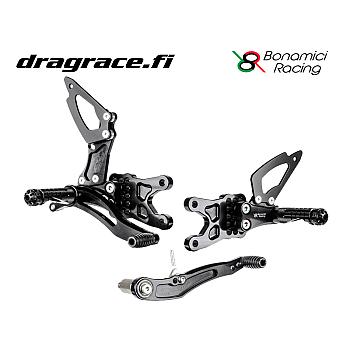 Jalkatappisarja Suzuki GSX-R 600/750 2011-2025 Normaali Sekä Käänteinen Vaihdekaavio - Bonamici Racing