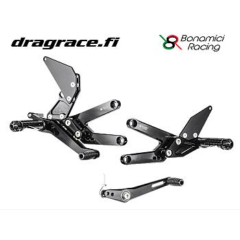 Jalkatappisarja Triumph Daytoona 675 2013-2017 Normaali Sekä Käänteinen Vaihdekaavio - Bonamici Racing