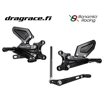 Jalkatappisarja Triumph 765 Street Triple S/R/RS 2017-2022 Normaali Sekä Käänteinen Vaihdekaavio - Bonamici Racing