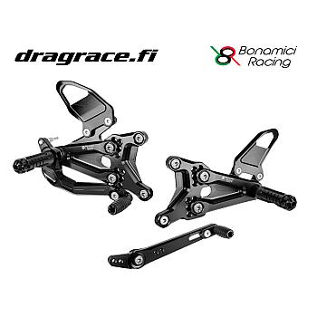 Jalkatappisarja Triumph Speed Triple 1200 RR 2022-2024 Normaali Sekä Käänteinen Vaihdekaavio - Bonamici Racing
