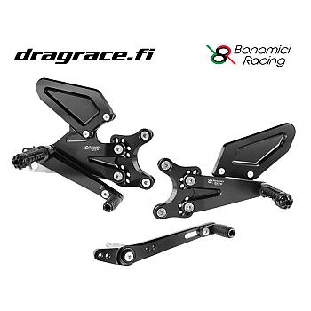 Jalkatappisarja Triumph 765 Street Triple R/RS 2023-2024 Moto 2 Edition Normaali Sekä Käänteinen Vaihdekaavio - Bonamici Racing
