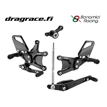 Jalkatappisarja Triumph Daytona 660 2024-202026 Normaali Sekä Käänteinen Vaihdekaavio - Bonamici Racing