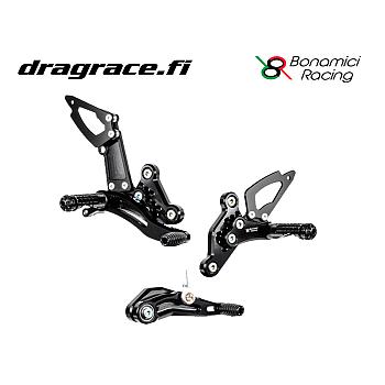 Jalkatappisarja Yamaha MT-07 / FZ-07 2014-2020 Normaali Sekä Käänteinen Vaihdekaavio - Bonamici Racing