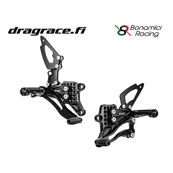 Jalkatappisarja Yamaha YZF-R3, YZF-R25 2015-2024 Normaali Sekä Käänteinen Vaihdekaavio - Bonamici Racing