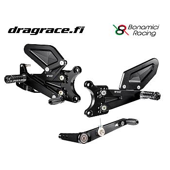 Jalkatappisarja Yamaha YZF-R6 2017-2025 Normaali Sekä Käänteinen Vaihdekaavio - Bonamici Racing