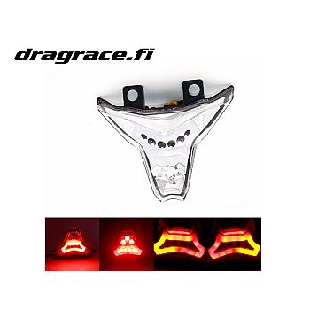 Led Takavalo Led Vilkuin Kawasaki Z 1000 2014-2020, ZX-10R 2016-2020, ZX-6R 2019-2021 Kirkas - Dragrace.fi