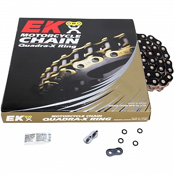 Ketju 530 ZVX3 "QX-rengas" 120 Lenkkiä Musta/Kulta - EK Chains