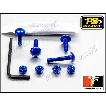 Katteenlasinpulttisarja (4 kpl), Kawasaki Versys 650 2006-2009 Alumiinia - Pro-Bolt