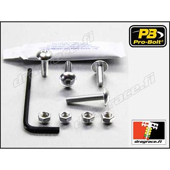 Katteenlasinpulttisarja (4 kpl), Yamaha YBR 125 2014-> Alumiinia - Pro-Bolt