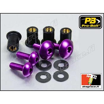 Katteenlasinpulttisarja (4 kpl), Suzuki SV 650 S 1999-2002 Alumiinia - Pro-Bolt