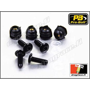 Katteenlasinpulttisarja (8 kpl), Aprilia, Ducati, MV Agusta Alumiinia - Pro-Bolt