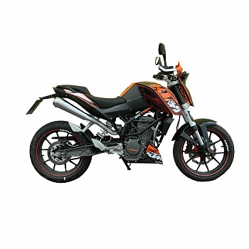 Slip-On Vaimennin KTM 125 Duke 2011-2016, KTM 200 Duke 2012-2016 - GP Ruostumaton teräs - Spark